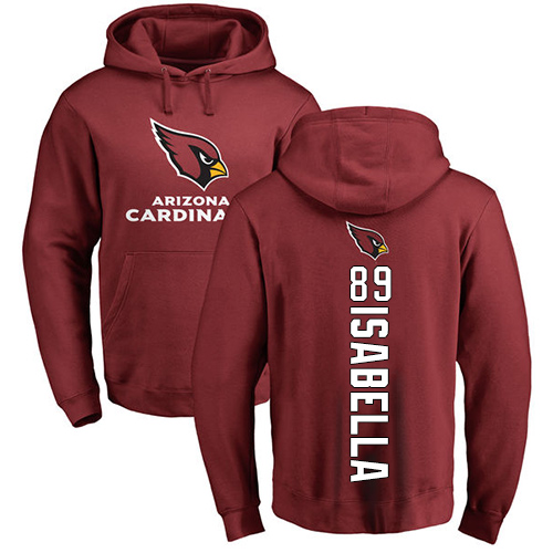 Arizona Cardinals Men Maroon Andy Isabella Backer NFL Football 89 Pullover Hoodie Sweatshirts